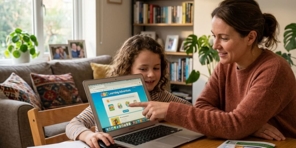 kid browsing internet safely