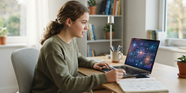 Student learning artificial intelligence from scratch