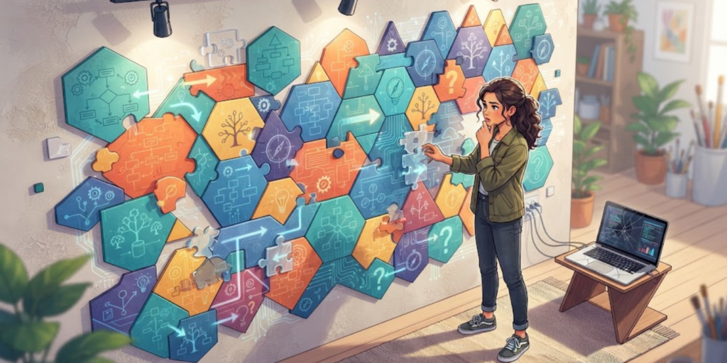 teenager solving technology problem