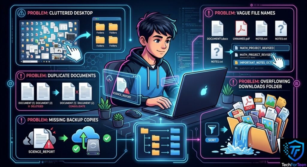Common mistakes students make when organizing computer files
