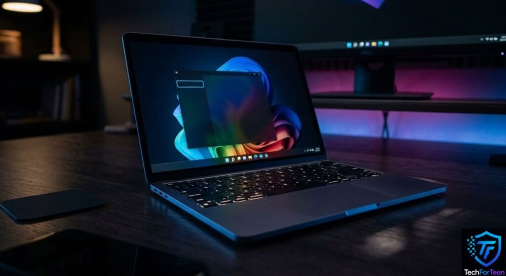 Windows keyboard shortcuts on a laptop keyboard for students