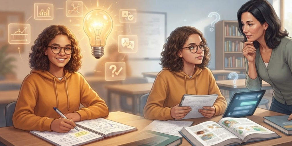 Benefits and limitations of an AI tutor