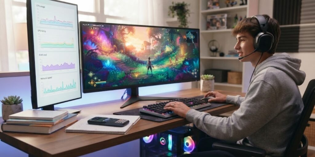 Windows gaming performance and FPS monitoring